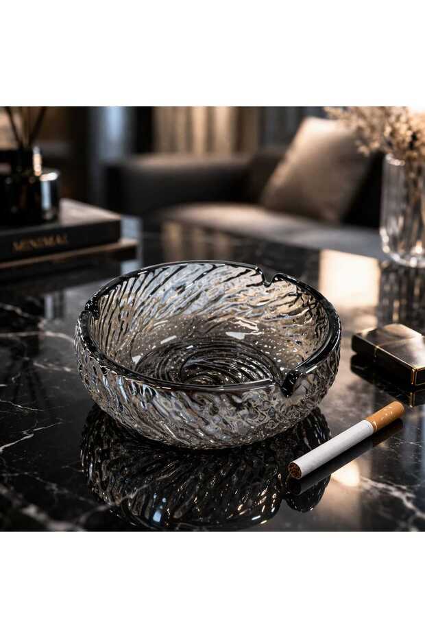 Black Crystal Ashtray - 5