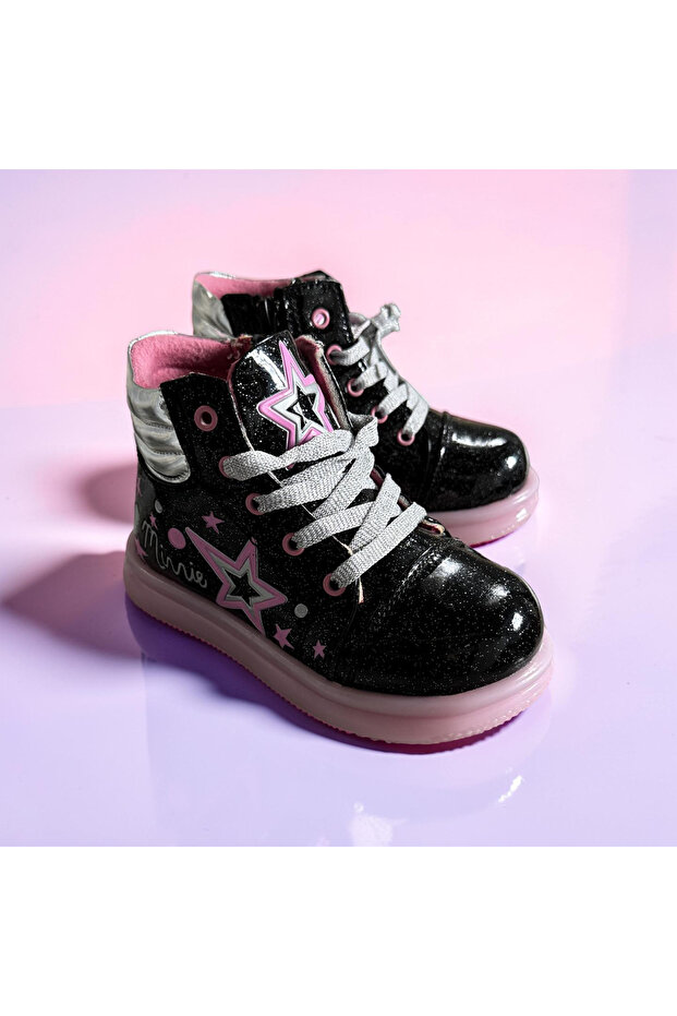 Girl's Colorful Zippered Orthopedic Sole Waterproof Boots
