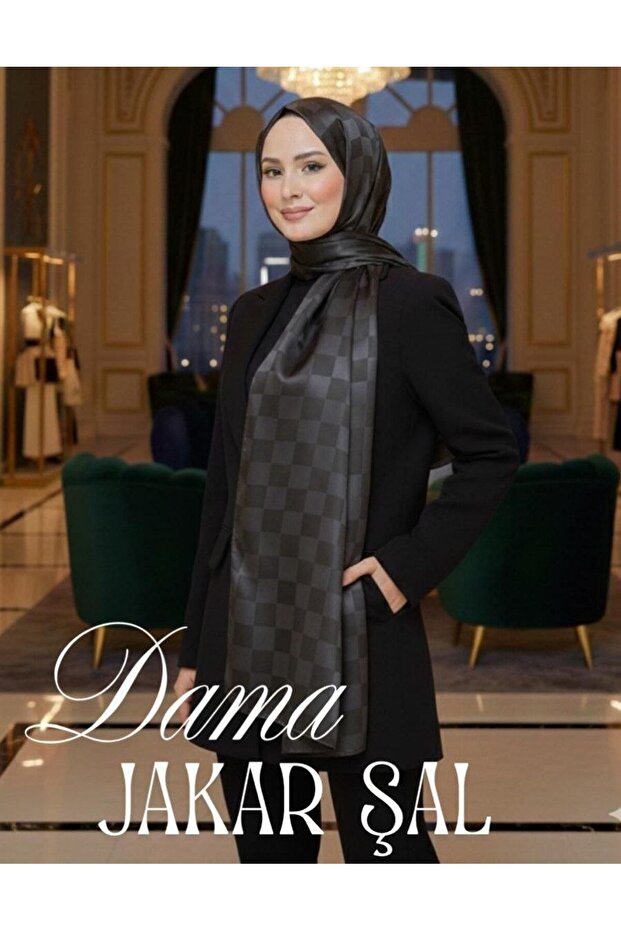 Dama Jacquard Shawl Satin Filled Evening Dress Shawl 190X75