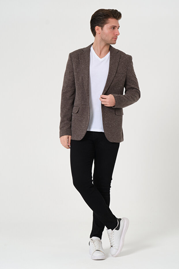 Men'S, Knitted Fabric, Stretchable, Sports Jacket, Blazer Jacket