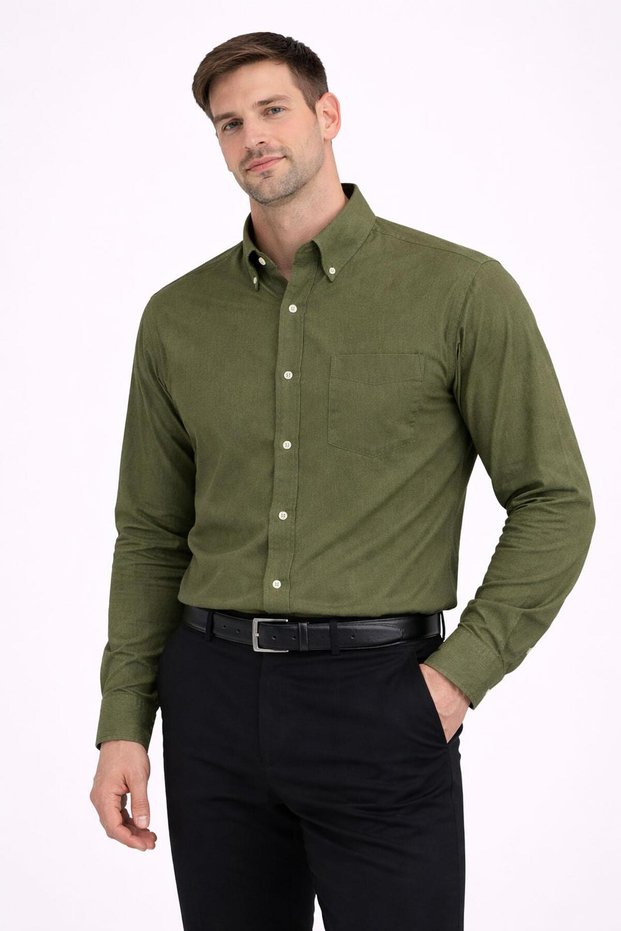 Long Sleeve Classic Men's Regular Fit Shirt 7607