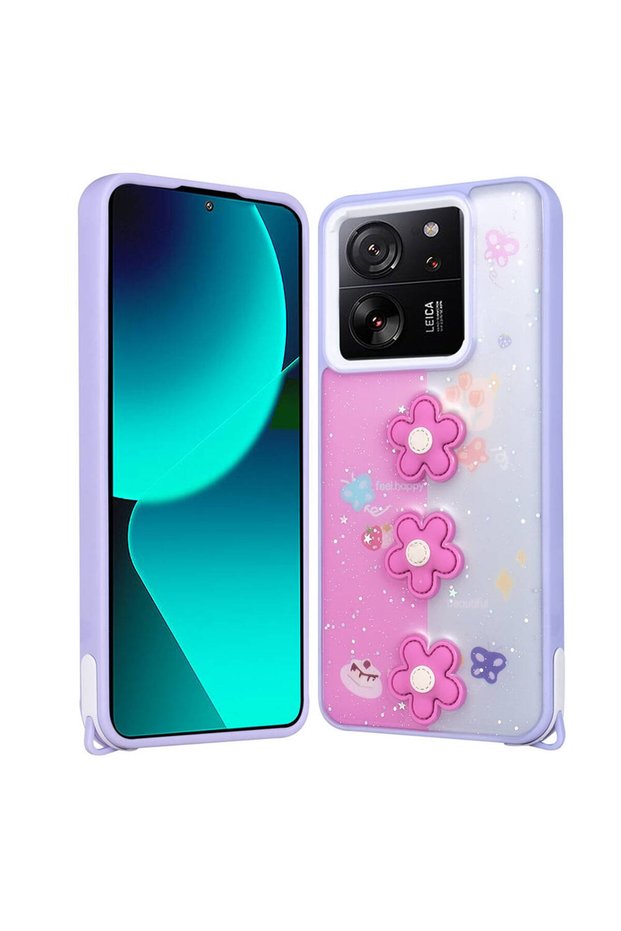 Compatible Case Cevze Cover for Xiaomi Mi 13t Case Shining Glittery Embossed Figure