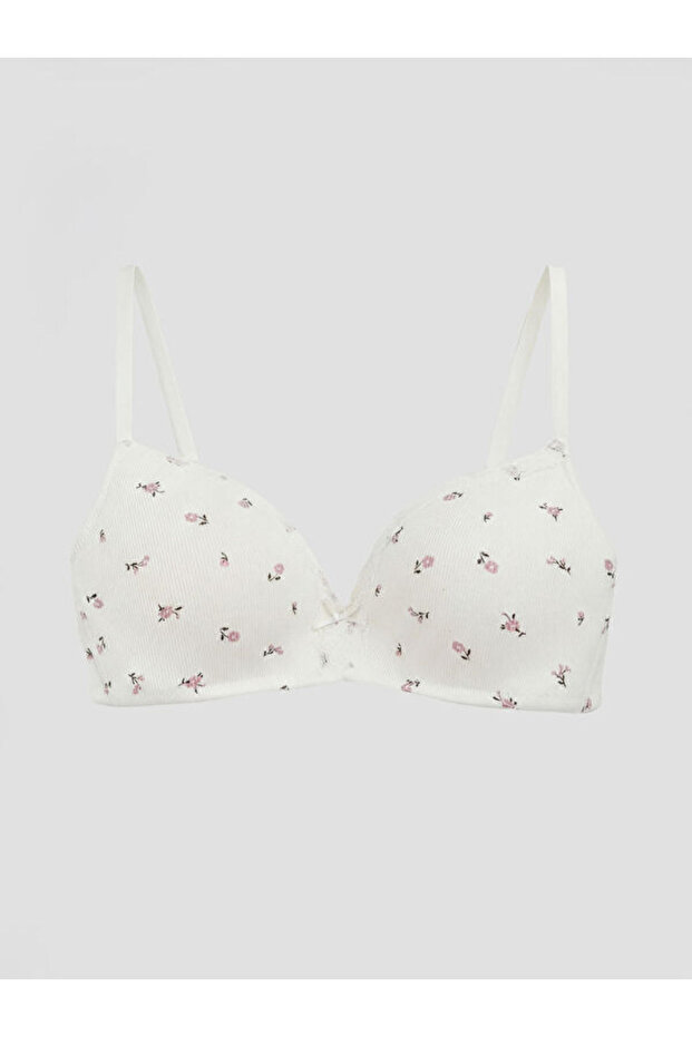 Quality Pieces from Çelebi Store Floral Triangle Bra Without Underwire and Padding