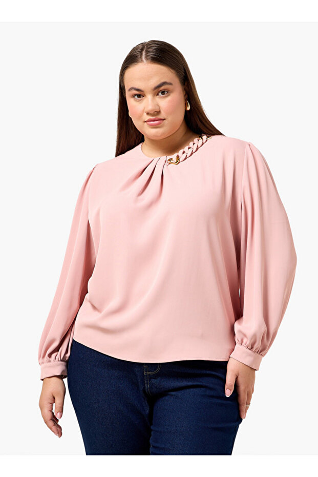 Top with Chain Accent