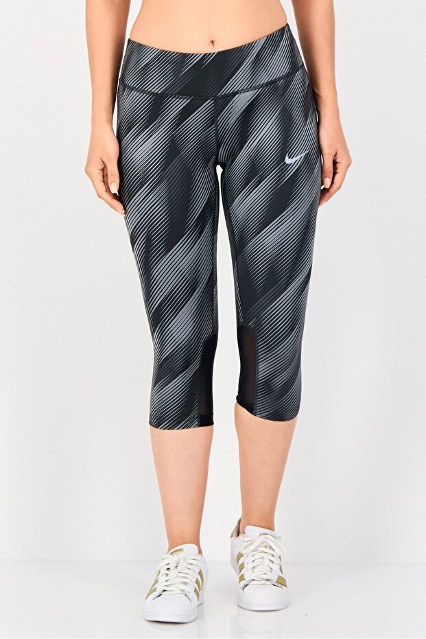 Women Sportswear Fit Pull On Running Tights, Multicolor