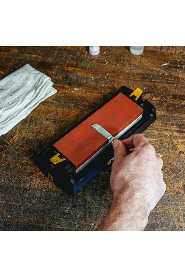 Ceramic Stone Sharpener with Whetstone Base - 5