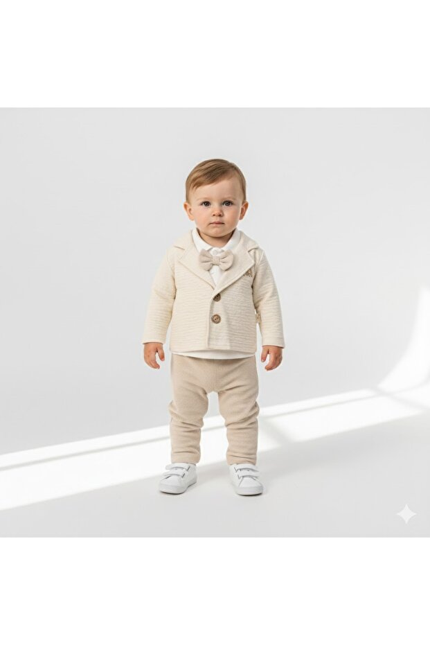 Baby Boy Jacket 3-Piece Set