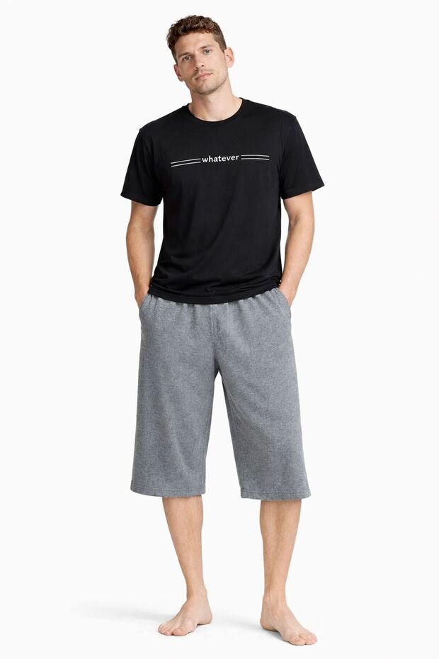 Short Sleeve Capri Men's Pajama Set
