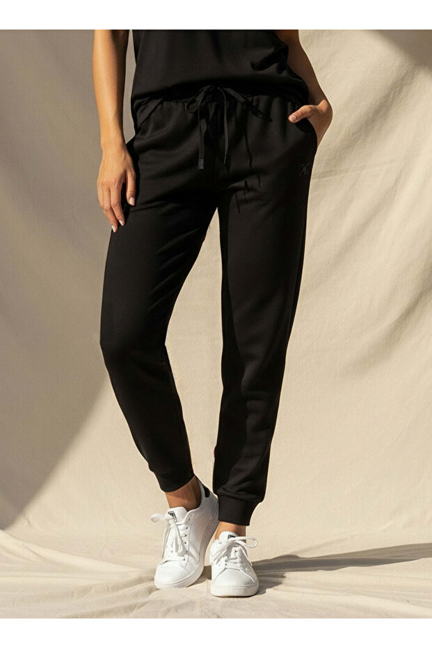 Women Soft Touch Drawstring Waist Joggers