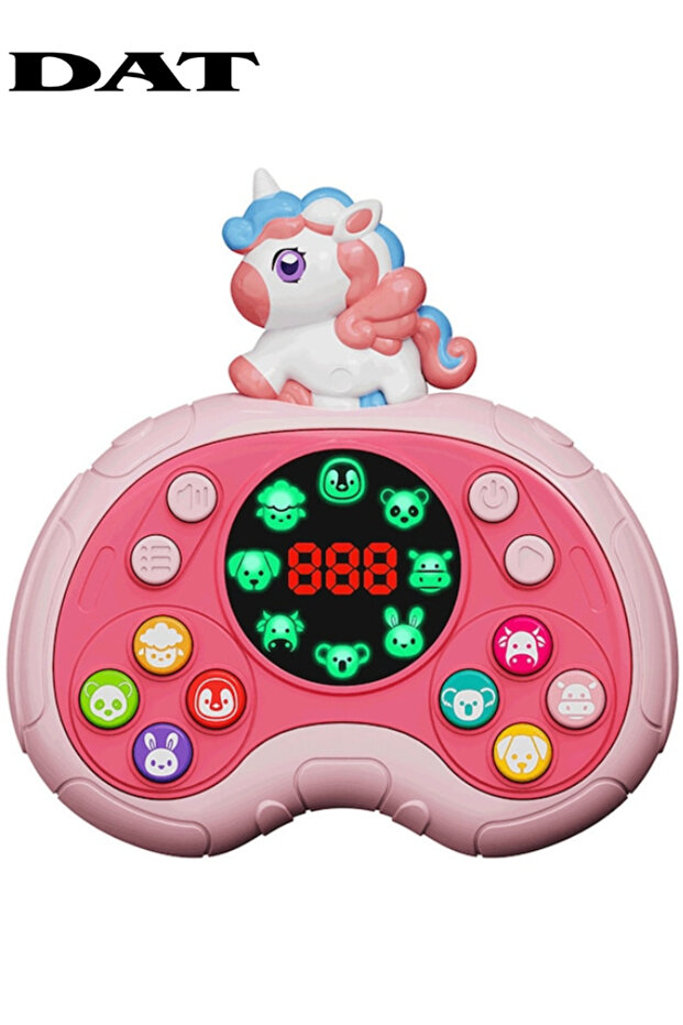 Handheld Game Console with 6 Game Modes and Light-Up Display, Assorted Character Design