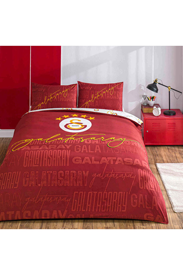 Licensed Galatasaray Arma Cotton Double Duvet Cover Set
