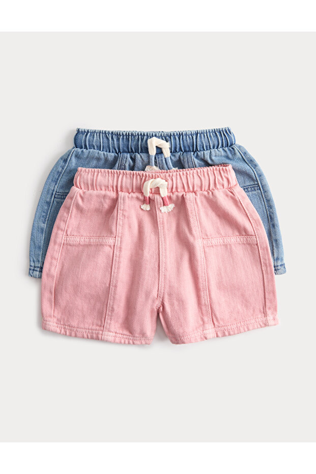 2'li Denim Şort