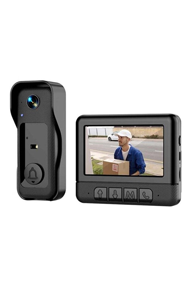 Wireless Video Doorbell with 4.3" Monitor