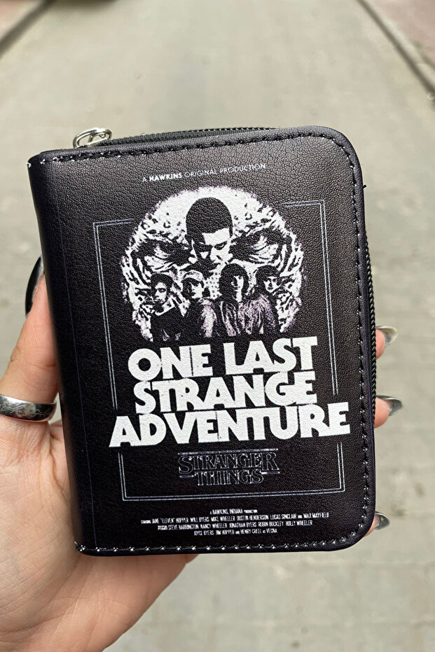 Colorless Stranger Things "One Last Strange Adventure" Cover Short Wallet
