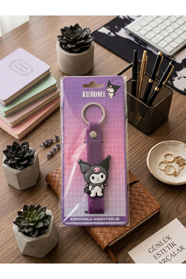 Sanri & Kuromi Licensed Bag Ornament Keychain