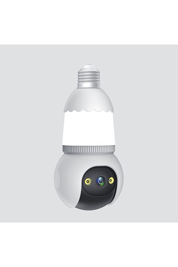 Wireless 360° Smart Bulb Security Camera with 4G/WiFi & Motion Tracking - 4