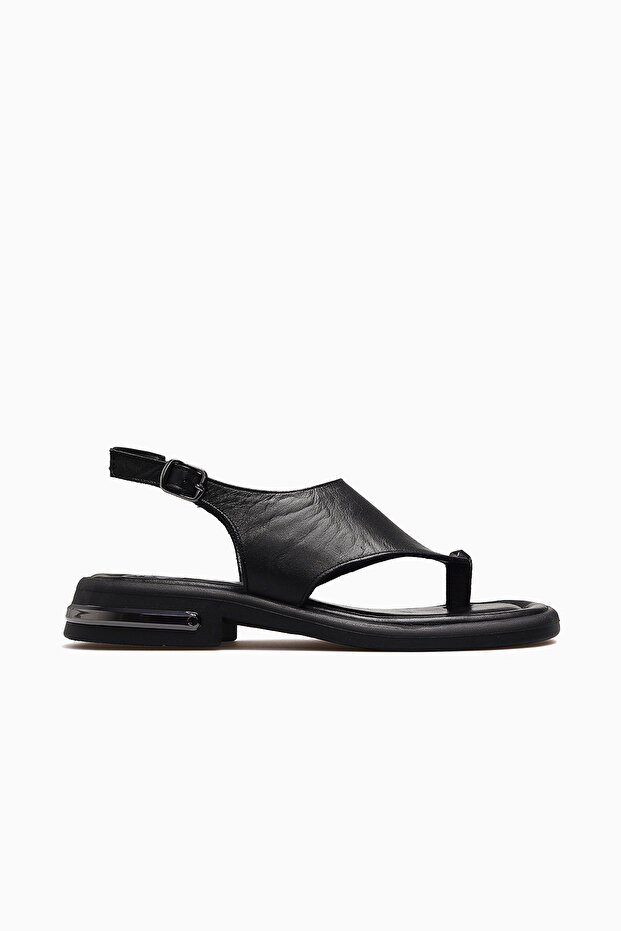 2610114Y Women's Genuine Leather Comfort Sandals with Toe-Loop Closure