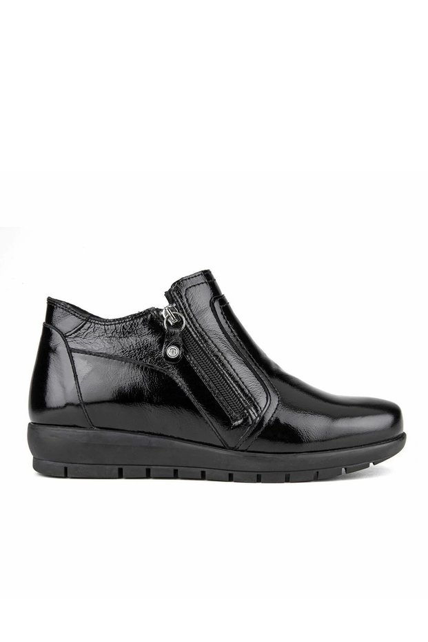 Ac2026-11 Genuine Leather Double Zipper Full Orthopedic Daily Women's Shoes