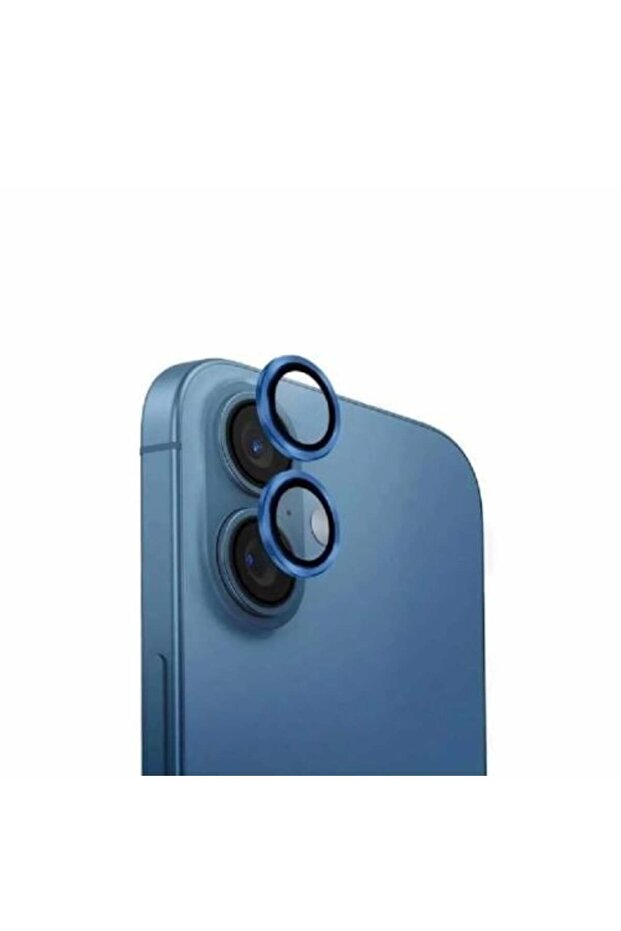 خرزات حماية الكاميرا باللون الأزرق لهاتف آيفون 16 بلس من PHONEPLANT