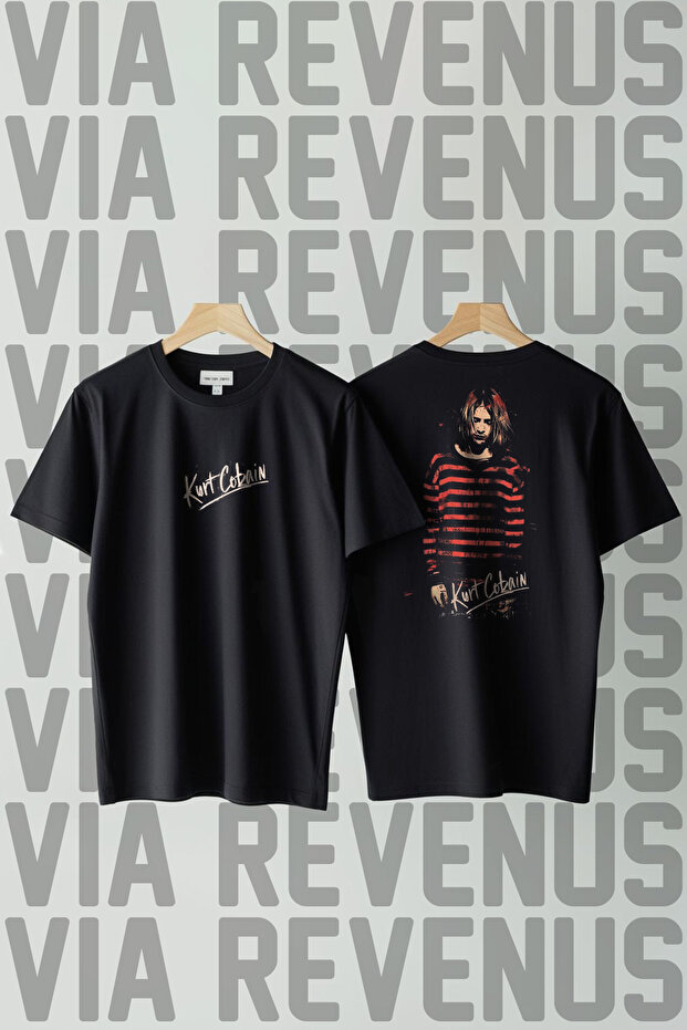 Kurt Cobain Printed Crew Neck Loose Fit 100% Cotton Unisex Tshirt
