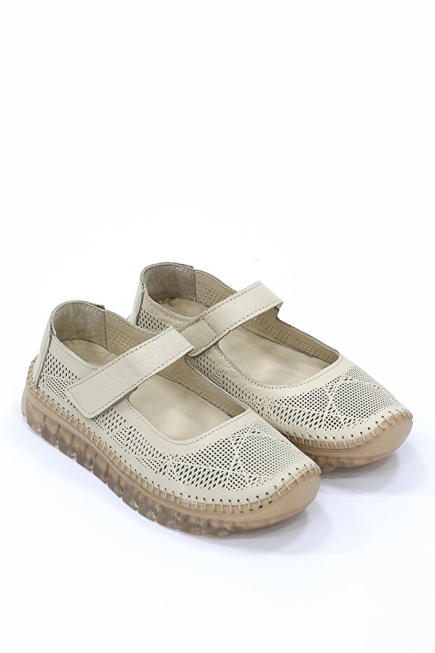 Kcl-D04 Gel Sole Genuine Leather Ballerinas