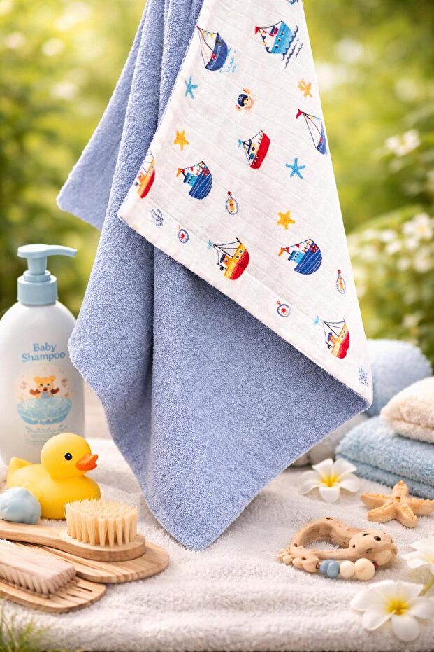 Double-Sided Muslin Swaddle Baby Towel (80X80)
