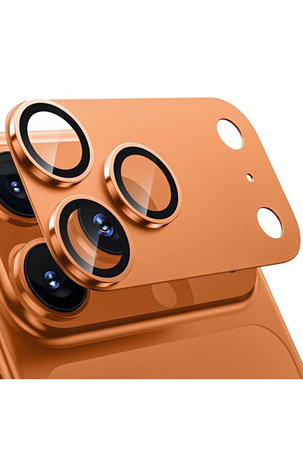 Full Cover 9H Camera Protector Orange iPhone 17 Pro - 1