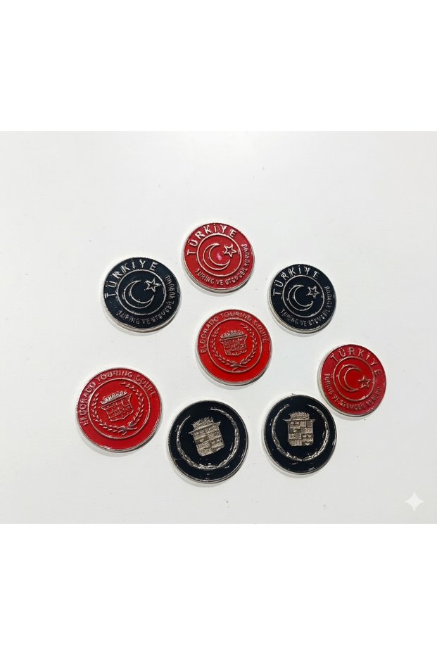 8 Pieces of Metal with Adhesive Tape