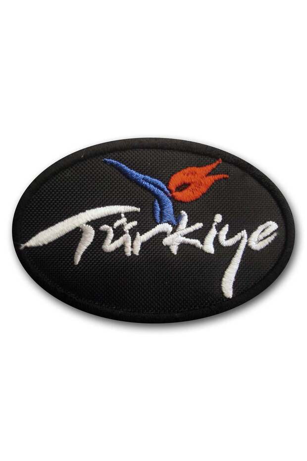 Turkey Chef Coat Emblem Black Background