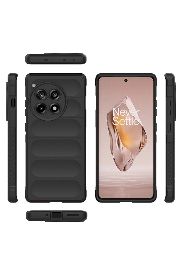 Case for OnePlus 12R, Techsuit, TPU, Black - 2