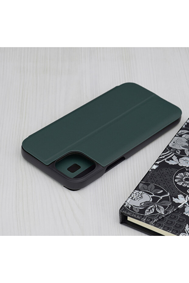 Husa pentru iPhone 15 Plus, Techsuit, PU, Verde - 2