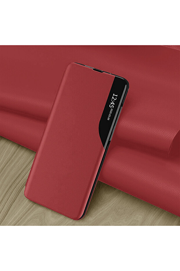 Case for iPhone 15 Plus, Techsuit, PU, Red - 6