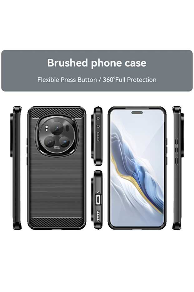 Case for Honor Magic6 Pro, Techsuit, TPU, Black - 2
