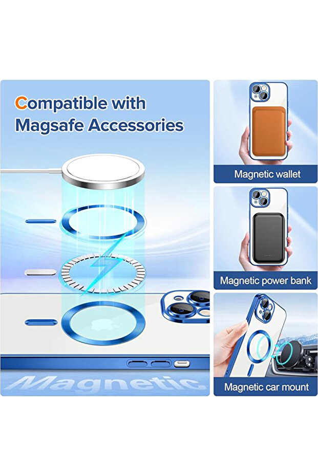 iPhone 15 Case, Techsuit, TPU, Blue - 5