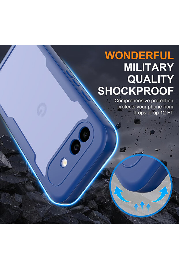 Case for Google Pixel 10a, Techsuit, TPU, Blue - 4