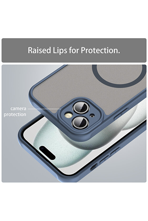iPhone 14 Case, Techsuit, TPU, Navy Blue - 5
