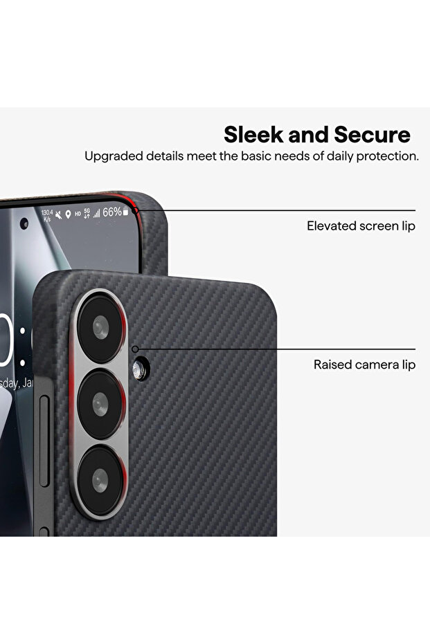 Case for Honor Magic7 Pro, Techsuit, Polycarbonate, Black - 6