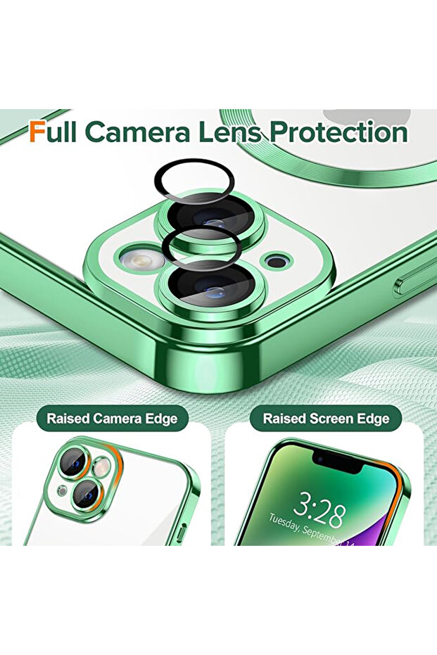 Case for iPhone 14 Plus, Techsuit, TPU, Light Green - 4