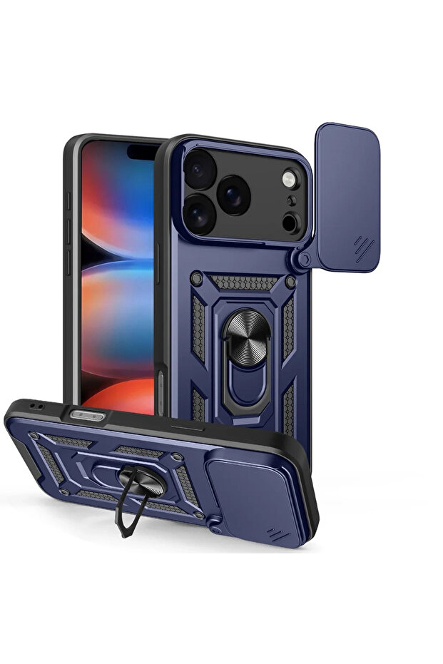 Case for iPhone 17 Pro, Techsuit, TPU, Blue - 1