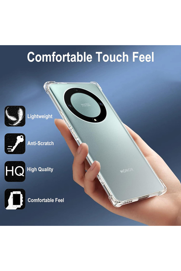 Case for Honor Magic5 Lite, Techsuit, TPU, Transparent - 3