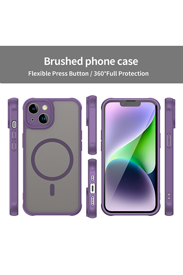 iPhone 13 Case, Techsuit, TPU, Purple - 3