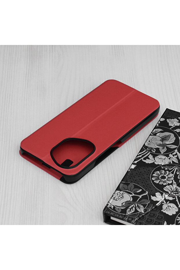 Case for Honor 400, Techsuit, PU, Red - 2