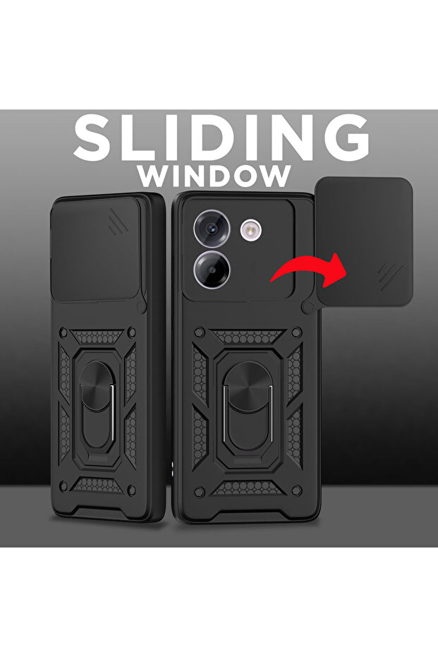 Case for Realme Note 70T, Techsuit, TPU, Black - 4