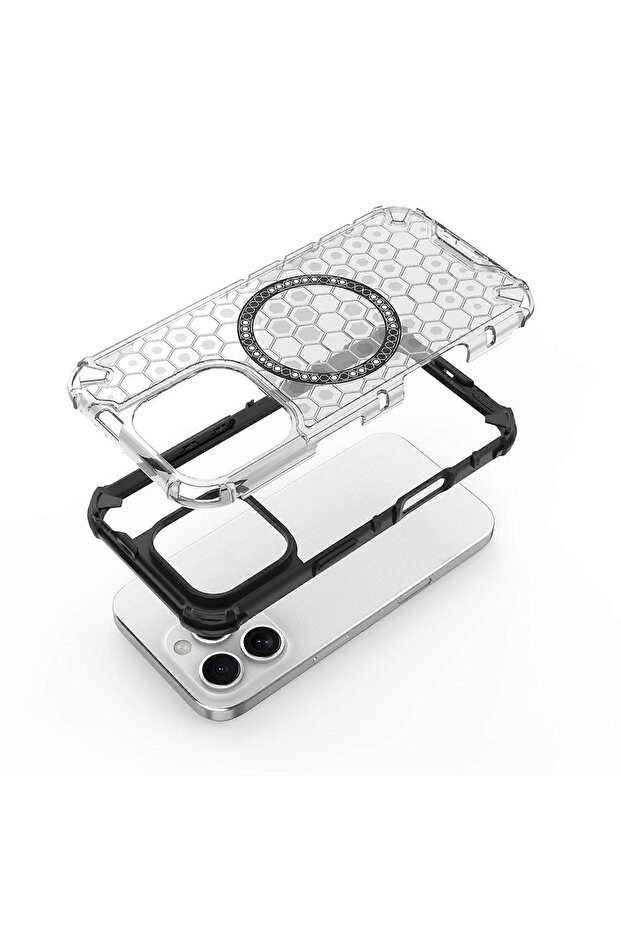 Case for iPhone 16 Pro Max, Techsuit, TPU, Black - 4