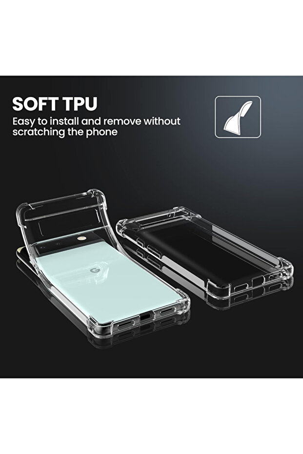 Husa pentru Google Pixel 6, Techsuit, TPU, Transparent - 4