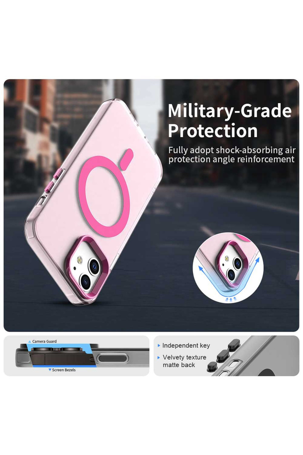 iPhone 12 Case, Techsuit, TPU, Pink - 6