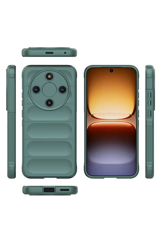 Case for Honor Magic8 Lite, Techsuit, TPU, Green - 5