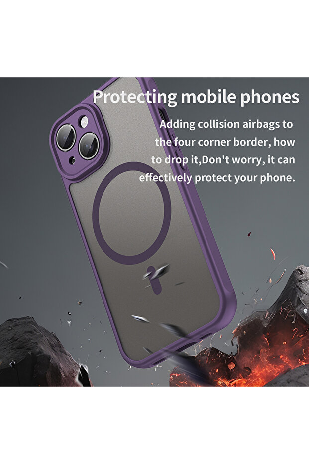 iPhone 15 Case, Techsuit, TPU, Purple - 3