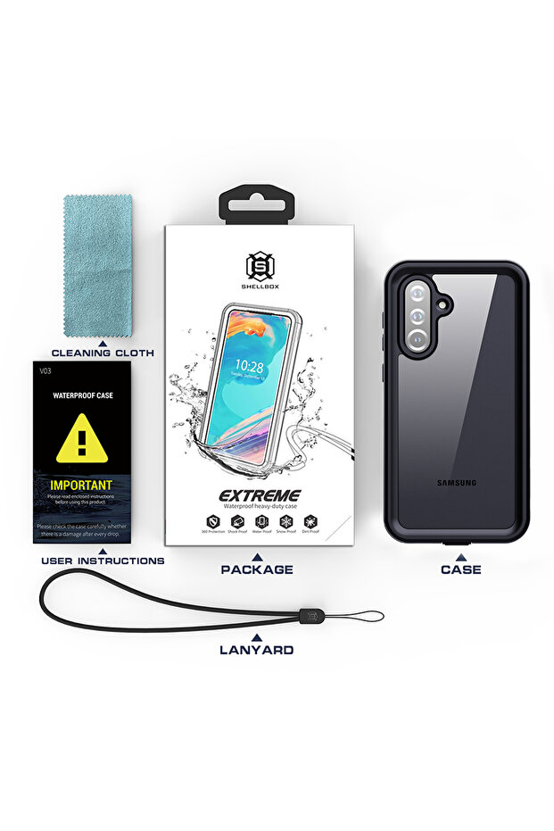 Case for Samsung Galaxy A36 5G, Shellbox, TPU, Black - 7