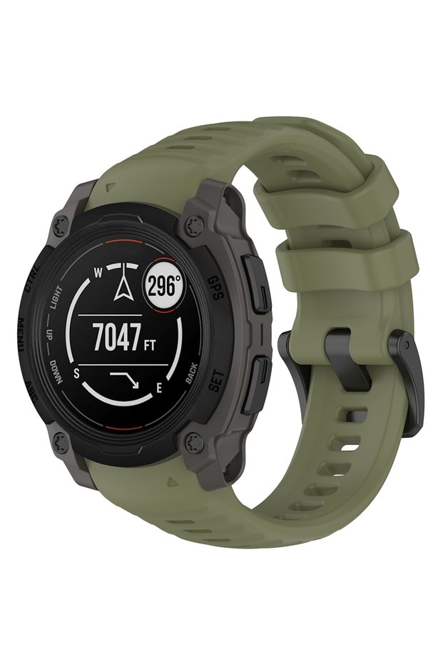 Curea Smartwatch pentru Garmin Instinct E 40mm, Silicon, Verde